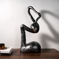Abstract Art Sculpture Moody Resin Statue Unique for Entryway, Shelf, Homeowners