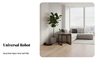 Robot Vacuum Cover Table Premium Wood Robot Vacuum Hutch with Optional Wheels Chinese Design for Entryway