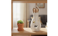 Romantic Candle Holder with Heart Cutouts Giftable Decorative Candle Holder High Quality Resin Figurine Premium for Table Centerpiece