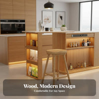 Backless Wooden Saddle Stool Rustic Aesthetic Backless Saddle Perch