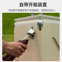 13L Metal Insulated Cooler Box with Handle for Outdoor and Car Use