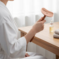 2 Pieces Long Handle Guasha Board Sleek Edges Copper Scraping Plate for Home