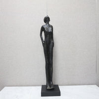 欧式创意简约仰头人物雕塑摆件客厅卧室玄关酒店办公室家居装饰品