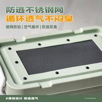 防逃跑鲜活蚯蚓养殖箱专用透气防臭小号加厚塑料饲养盒家用观察箱