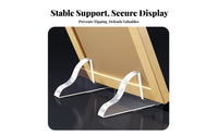 Acrylic Photo Frame Stand Tool Assembly Acrylic Display Support Simple to Clean Certificate Display Easel for Home Decor