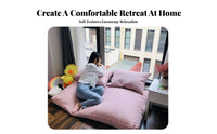 Transdesignableable Floor Mat Sofa Space Saving Padded Floor Lounger Thick Cushioning Removable and Launderable Cover