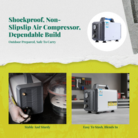 Ultra-quiet oil-free air compressor