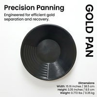 Heavy Duty Gold Washing Pan, Classifier Washing Sieve Tray, Panning Washing Sieveing Use, Wear Resis - Image 3