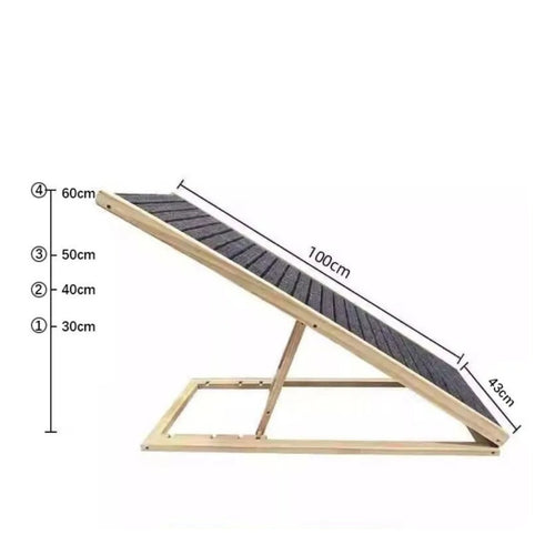 Foldable Pet Stairs Easy Climb Anti Slip Dog Stairs for Bed, Home