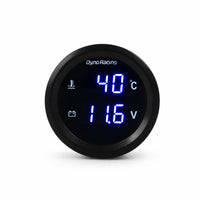 Two-Function Function 2-in-1 Gauge Blue LED Display 2 in 1 Gauge 12-24V Auto Accessory Flush-Mounted