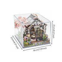 Wooden 3D Model Kit Detailed Design Light up Miniature Room Kit Creative Gift DIY