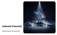 Astronaut Jumpsuit with Helmet Reflective Visor Astronaut Jumpsuit Set for Boys