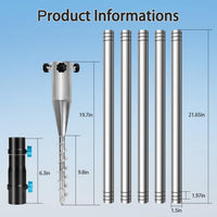 GEN 2 Stainless Steel Outdoor Ground Insert Stand Signal Support Frame Spliceable Steel Tube V2 Rack