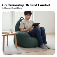 Multi-Person Lounger Japanese Unwindsign Bean Bag Chair Relaxed Lounging Oversized for Partners, Young Adults, Balcony