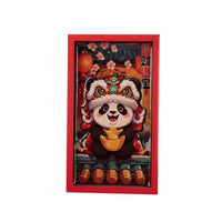 Chinese Panda Fridge 3D Cartoon Magnetic Sticker, Holiday Decor