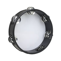10-Inch Hand Shaken Tambourine for Children, Double Row Colorful, Dance Exam Prop, Hand Drum