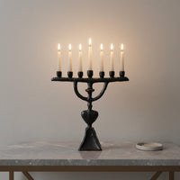 Abstract 7arm Candle Holder Creative Design Modern Art Candle Stand Stable Base Table Centerpiece for Entryway