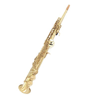 Straight Saxophone with Carrying Bag B♭ Soprano Saxophone Antique Woodwind for Rehearsal