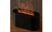Humidifier with Flame Effect Compact Flame Humidifier Tabletop Mist Disperser Low-Profile for Bedroom, Office