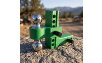 Adjustable Ball Mount with Dual Balls Aluminum Trailer Hitch with Dual Balls Lockable Adjustable Trailer Hitch for Rv Owners, Road Trips
