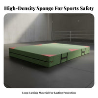 Parkour Training Mat Versatile Fighting Arts Tumbling Mat Impact Absorption High Jump Landing Pad for Cheerleaders, Climbing Gym, Gymnasium, School