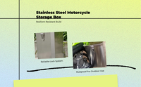 Waterproof motorcycle side case