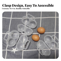 6-ovoid food holder excursion Case Shockproof Household Storage With Lid for Outdoor, Home Cooks