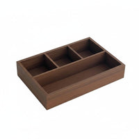 Multi-Compartment Organizer Sturdy Multi-Section Storage Box Minimalist Design