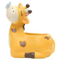 Cartoon Cute Deer Resin Succulent Flower Pot for Balcony Garden Office Desk