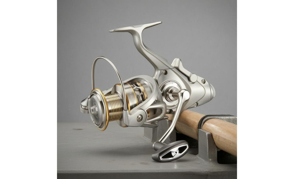 3+1BB Right-Hand Fishing Reel Reel Wire Bail Long-Cast Reel Silver Silvery