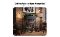 utilitarian & fashion Geometric Etagere Shelf Hollow-cut-through Pattern Multi-Tier accessible shelving unit Modern Design Room Partition Large Capacity for Interior Designers, Business Owners, Restaurant, Entryway, Bedroom, Kitchen