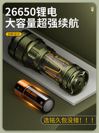 铭久2026新款手电筒强光充电超亮户外大功率露营超长续航氙气灯