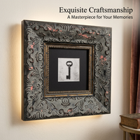 Ornate Wood Picture Frame Study Room, Embossed Relief Carved Photo Frame, Baroque Photo Frame for Ar - Image 3