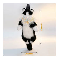 Cat Stuffed Backpack Skin-Friendly Cat Backpack Adorable for School, Cosplay