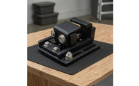 Adjustable Roof Rack Mounting Bracket Matte Black Roof Bar Clamp Slotted Base Roof Rack Bracket Metal Fasteners