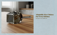 Ice Ladle, Thick Stainless Steel, Buffet Kitchen Tool