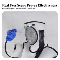 Reinforced Overall One-Piece Hooded Beekeeper Overall Full-Body Coverage Mesh Face Suit for Beekeepers