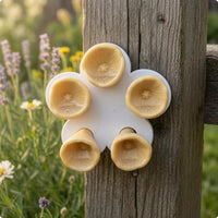 Flower Shaped Bee Feeder Easy to Fill Floral Bee Feeder Weather-Resistant