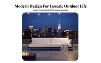 Nordic design3Piece Sofa and Chair Set Weather-withstandant Outdoor Furniture Modern Design Conversation Group Sturdy Construction for Hotel Managers, Designers, homeowners, Terrace, Courtyard, Garden, Backyard