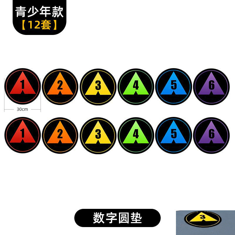 12PCS Youth / Digital Round Pad