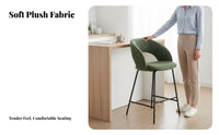 Metal High Stool with Rear Supportrest Nordic Design Highspine Support Metal Stool Modern Minimalist Design robustDuty