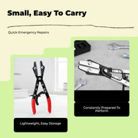 Hose Pinch Closed Pliers, Line Clamp Pliers, Alloy Repair Tool for Automotive, Flexible Hoses, petrol Lines, Maintenance