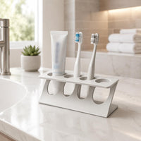 Toothbrush and Toothpaste Stand Multiple-Slot Design Toothbrush Organizer Stand Heavy Duty Washroom Storage Rack for Vanity