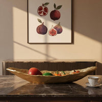 Gilded Boat Tray Elegant Display Piece Resin Decorative Tray Accessible Design