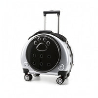 Pet Carrier Suitcase Compact Cat Carrier with Wheels Portable Pet Suitcase with Wheels for Small Dogs, Travel