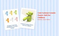 Cartoon Elephant Ceramic Faucet for Kids Bathroom