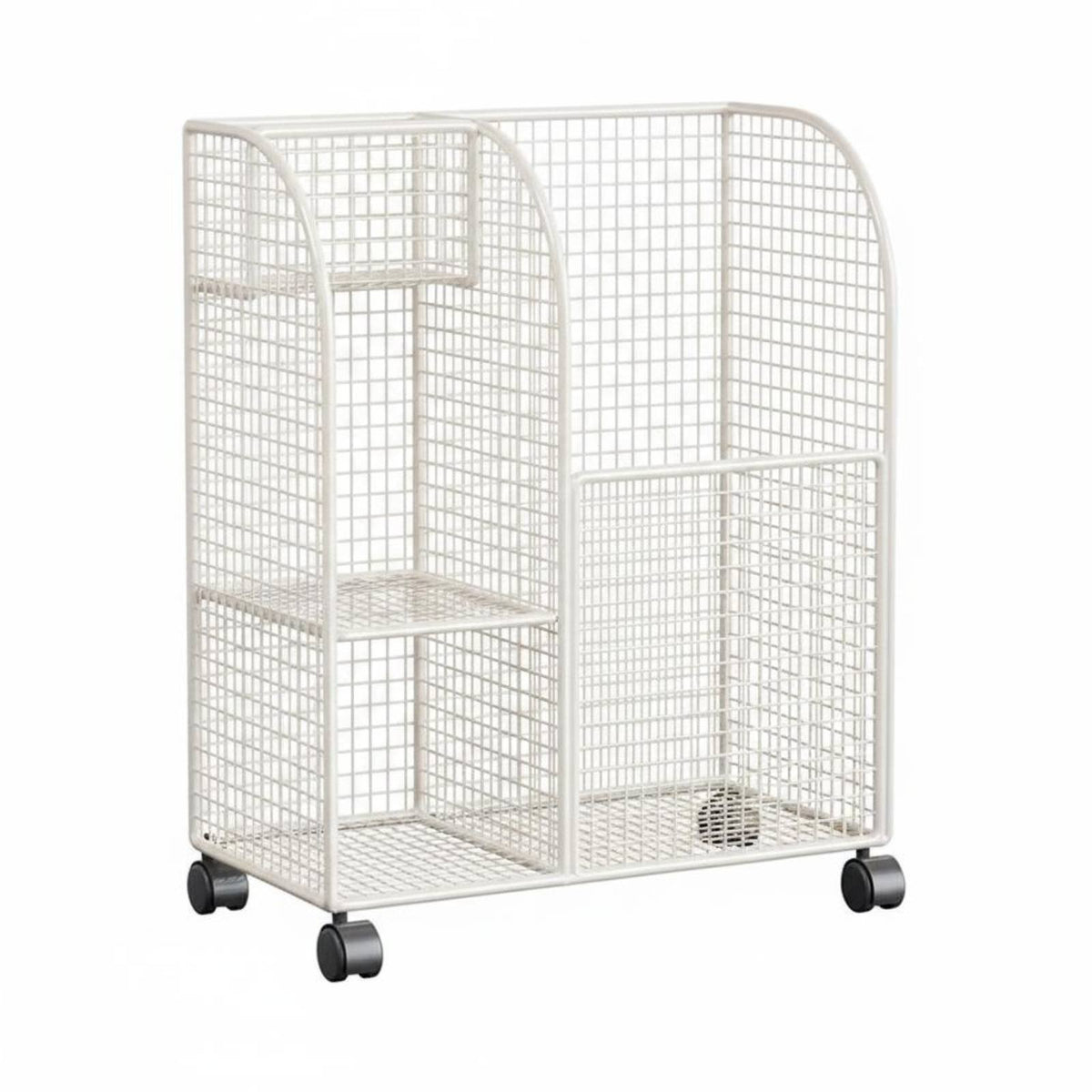 Exercise Mat Holder Wheeled gym Storage Rack Movable Rolling Storage Cart for Home