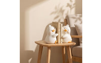 Duck Bookends Scratch-Resistant Resin Bookends Functional Book Ends for Children's Room, Dorm Desk, Reading Corner