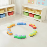 6 Pieces Balance Stepping Stones Non-Slip Sensory Stepping Stones Pebble-Shaped