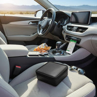 Portable CD Storage Book Zipper Closure PU Leather Disc Wallet 40 Disc CD Case for Car, Travel